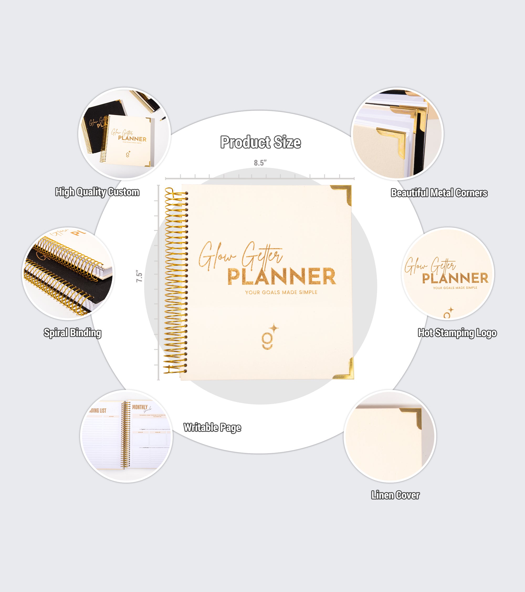 Glow Getter Planner - Biege